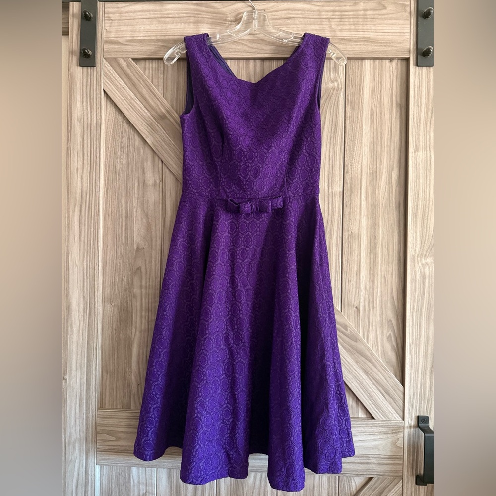 Vintage Style Purple Dress